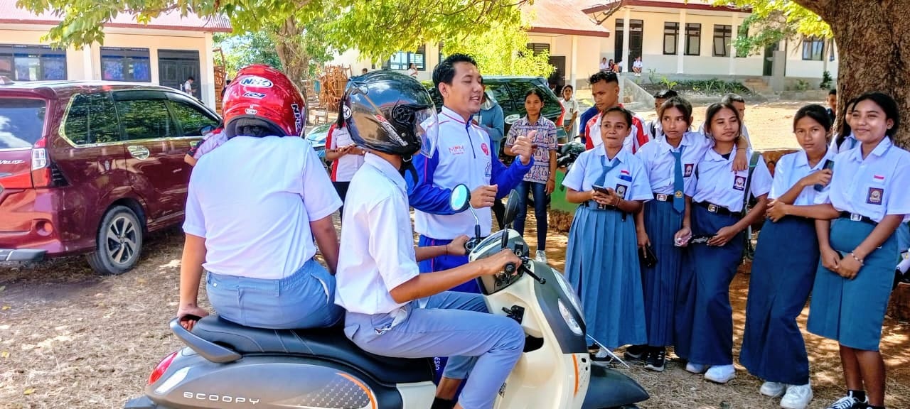 Press Release Merdeka #Cari_Aman, MPM Honda Jatim Edukasi 550 Siswa di Nusa Tenggara Timur